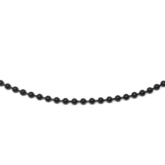Bold Thunderbolt Necklace – Stylish Unisex Black Bead Chain Jewelry