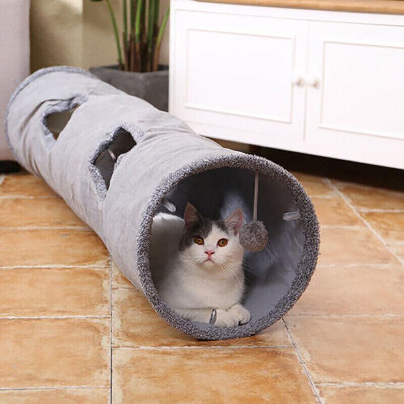 Foldable Pet Play Tunnel with Ball