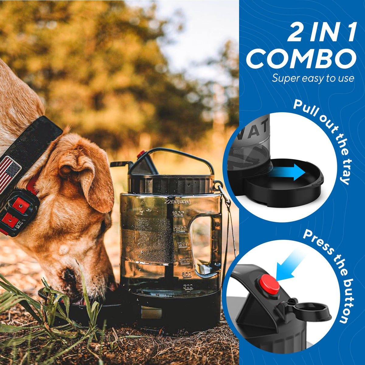 LESOTC Travel Dog Water Dispenser