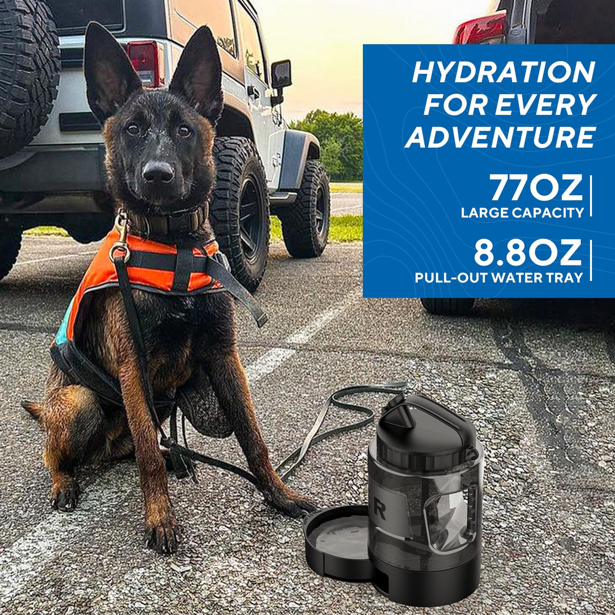LESOTC Travel Dog Water Dispenser