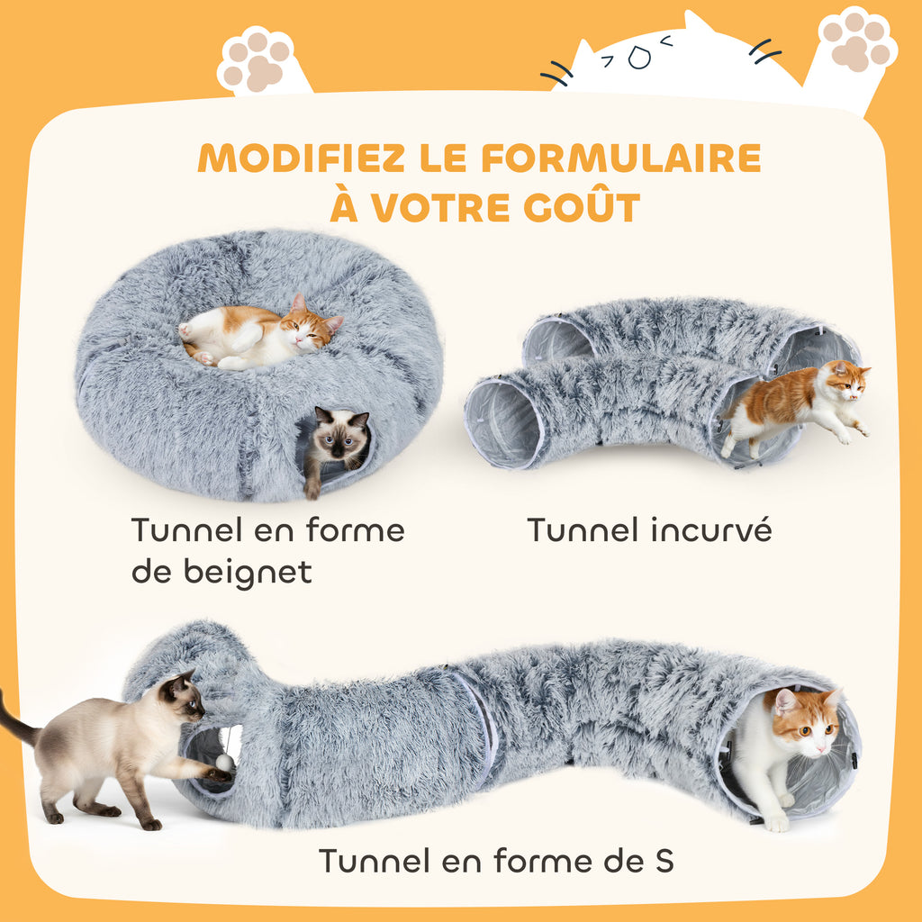 Donut Cat Tunnel and Cushion Bed