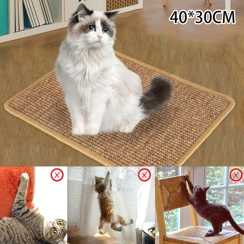 Natural Sisal Cat Scratcher Mat