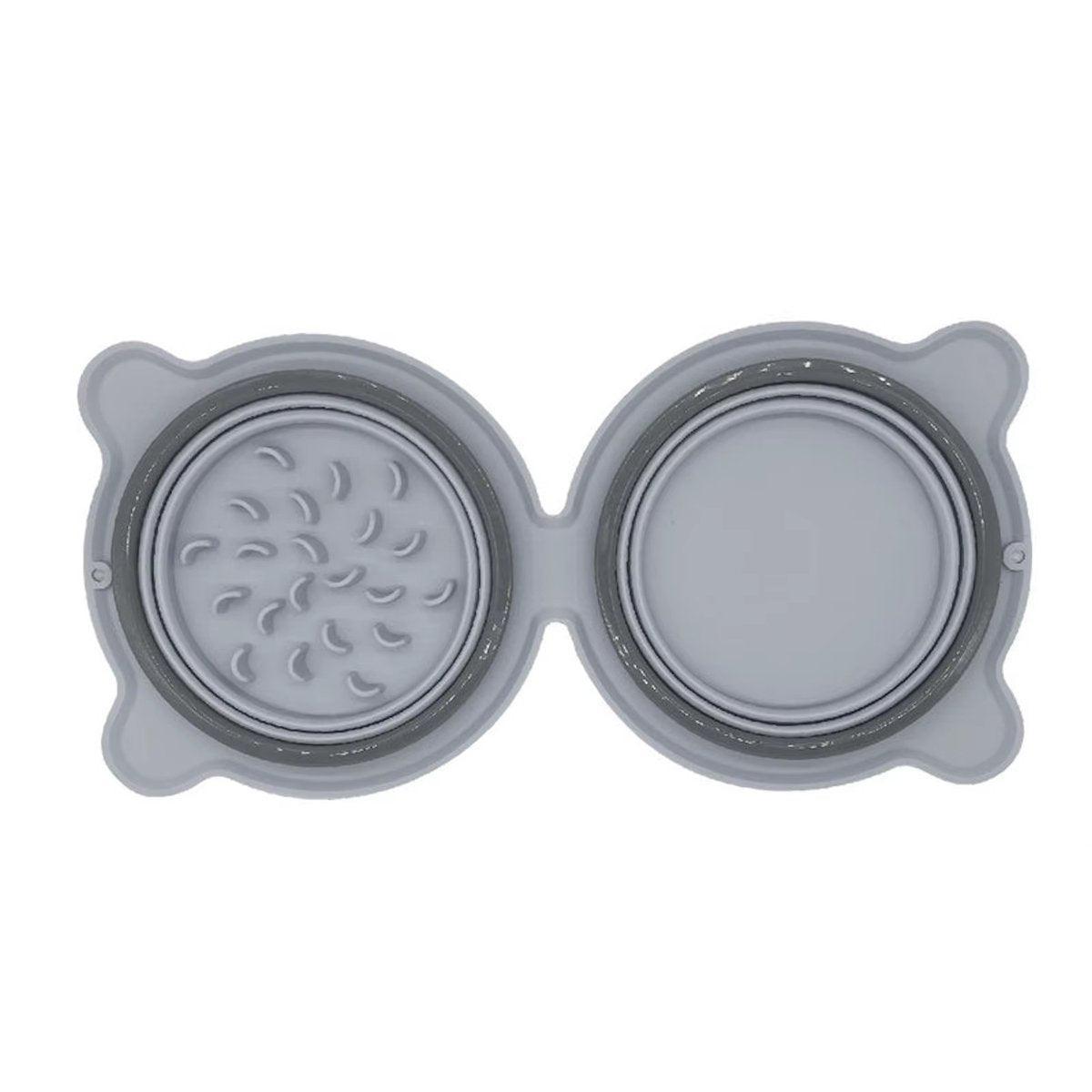 Collapsible Double Travel Bowl