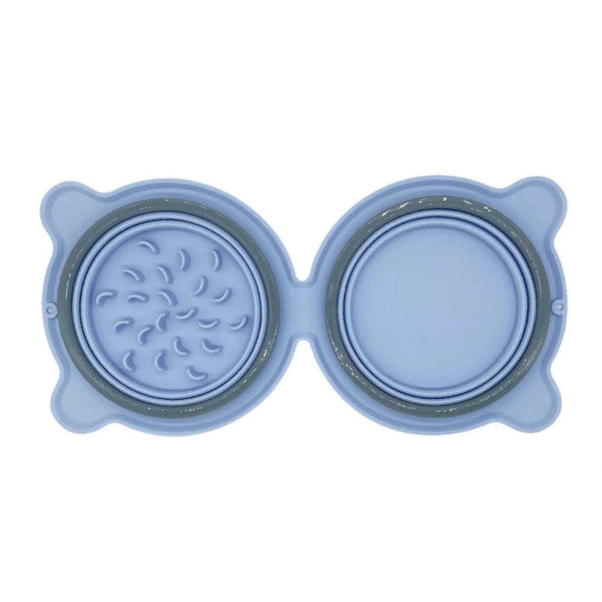 Collapsible Double Travel Bowl