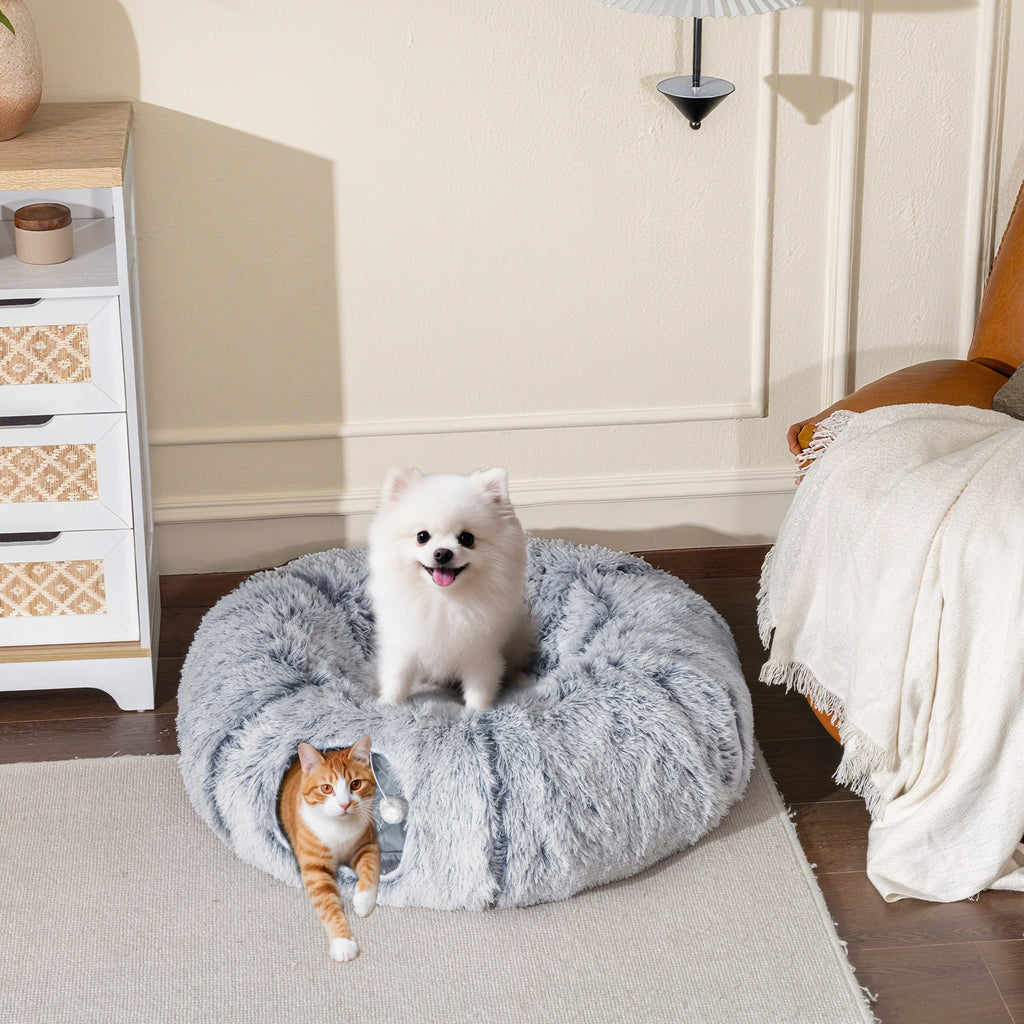 Donut Cat Tunnel and Cushion Bed